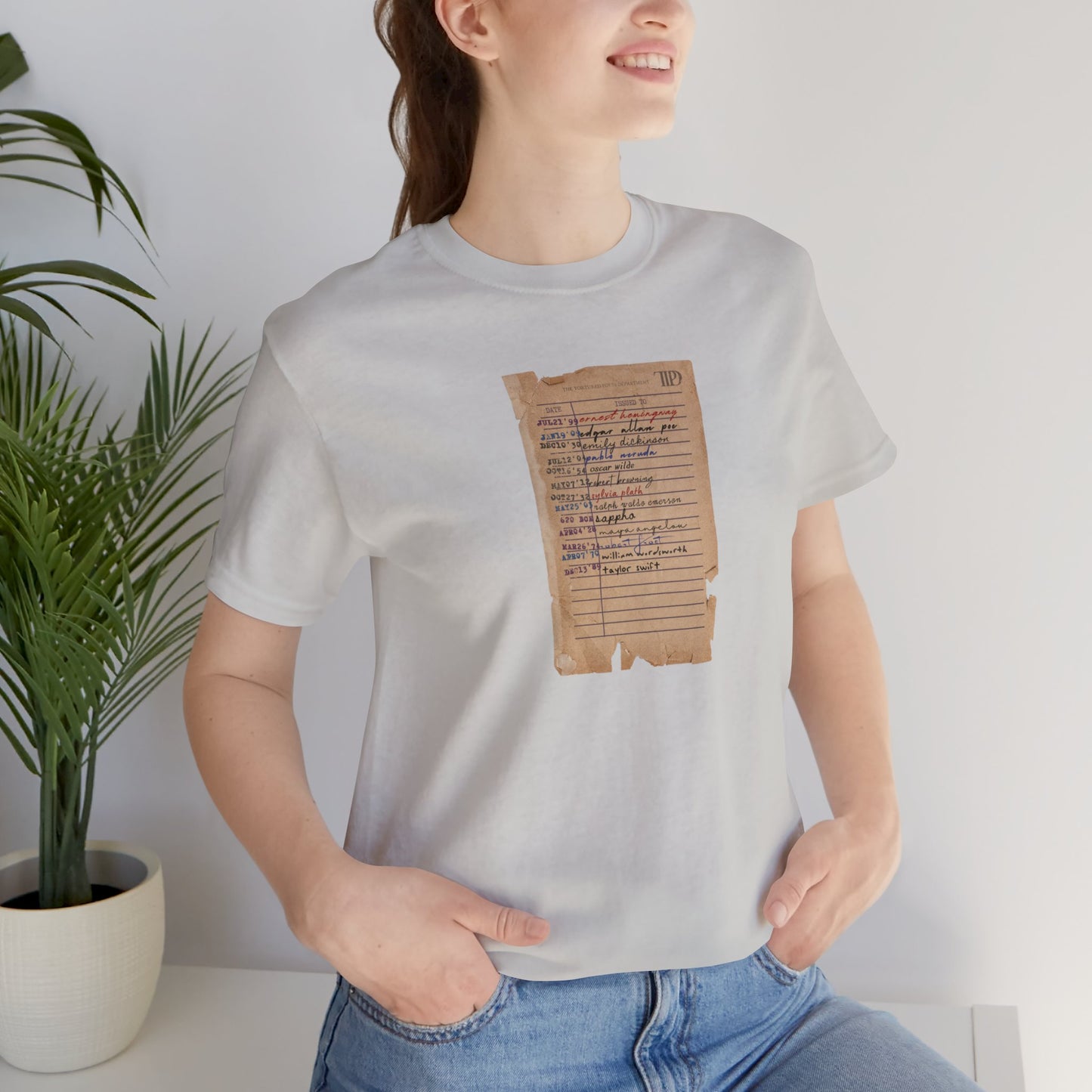 Poets Library Card Tshirt