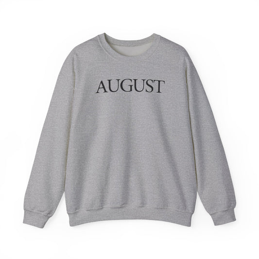 August (lyrics on back) Crewneck Sweatshirt