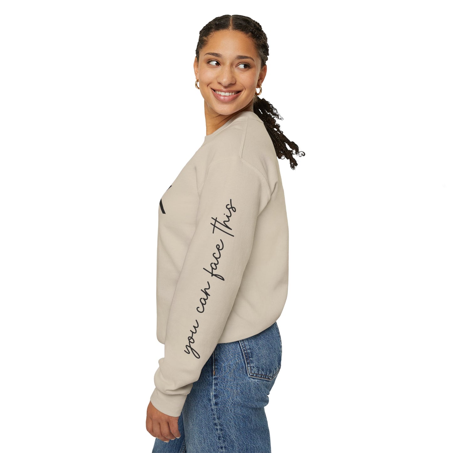 YOYOK You Can Face This Crewneck Sweatshirt