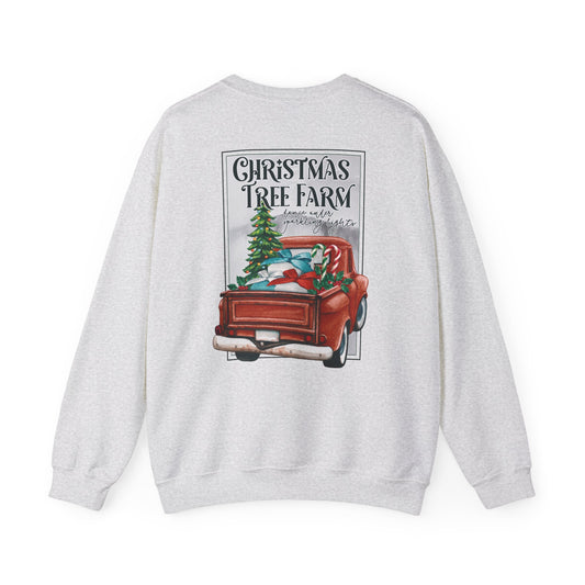 Christmas Tree Farm Crewneck Sweater (image on back)