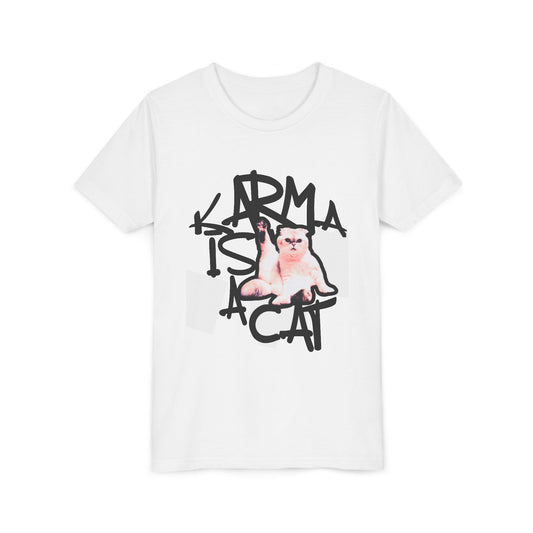 Karma is a Cat Youth Tshirt