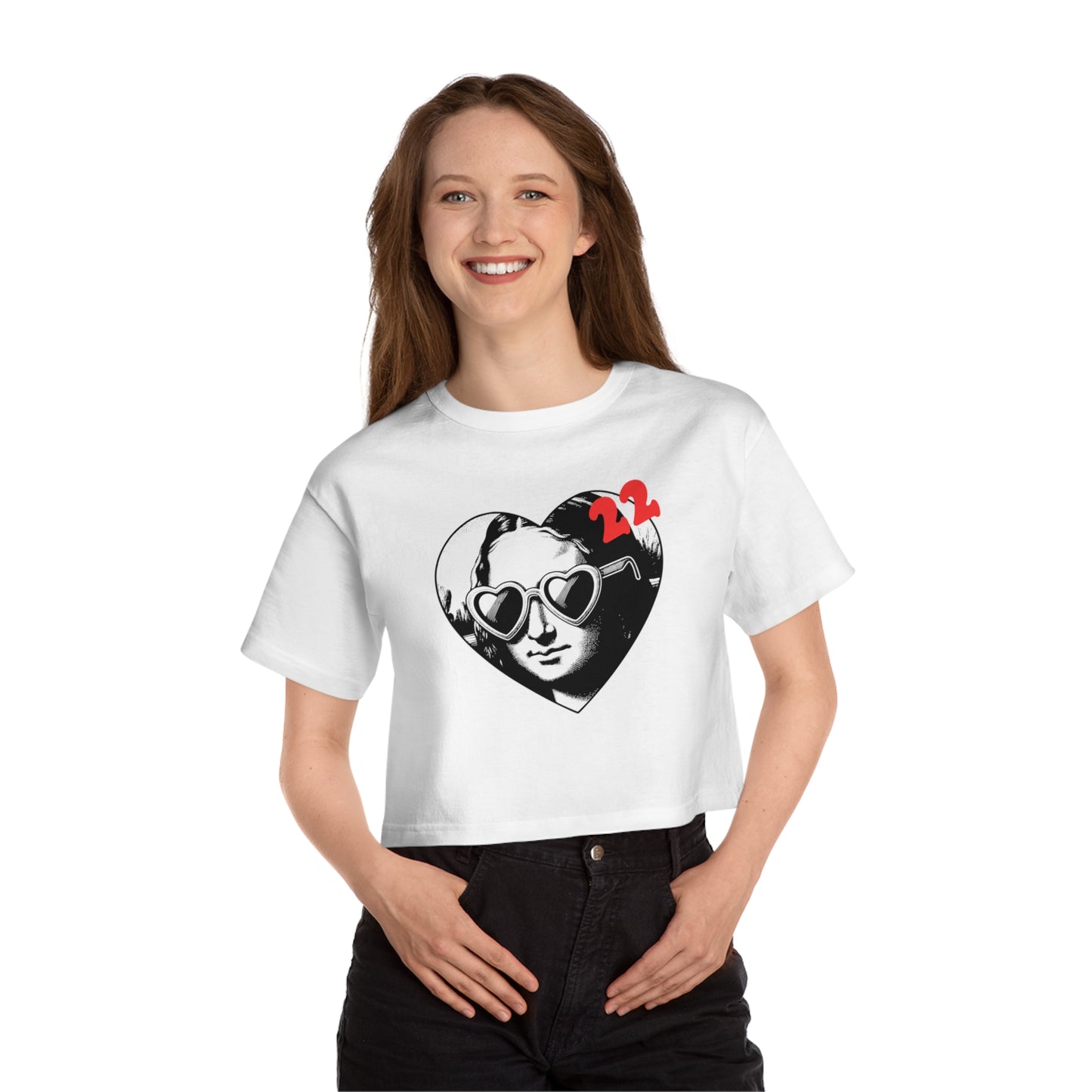 22 Mona Lisa Champion Heritage Cropped T-Shirt