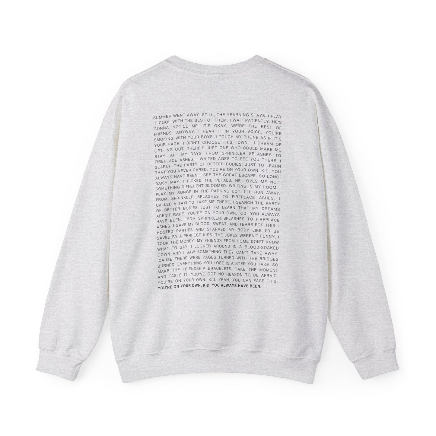 YOYOK Lyrics Crewneck Sweatshirt