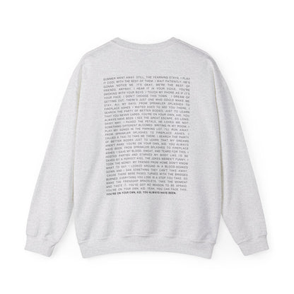 YOYOK Lyrics Crewneck Sweatshirt