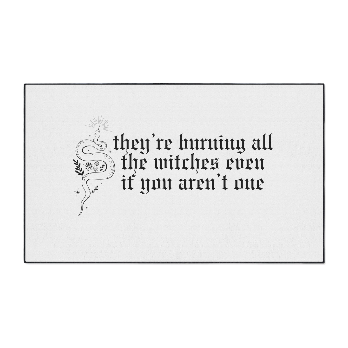 Burning All The Witches Heavy Duty Floor Mat