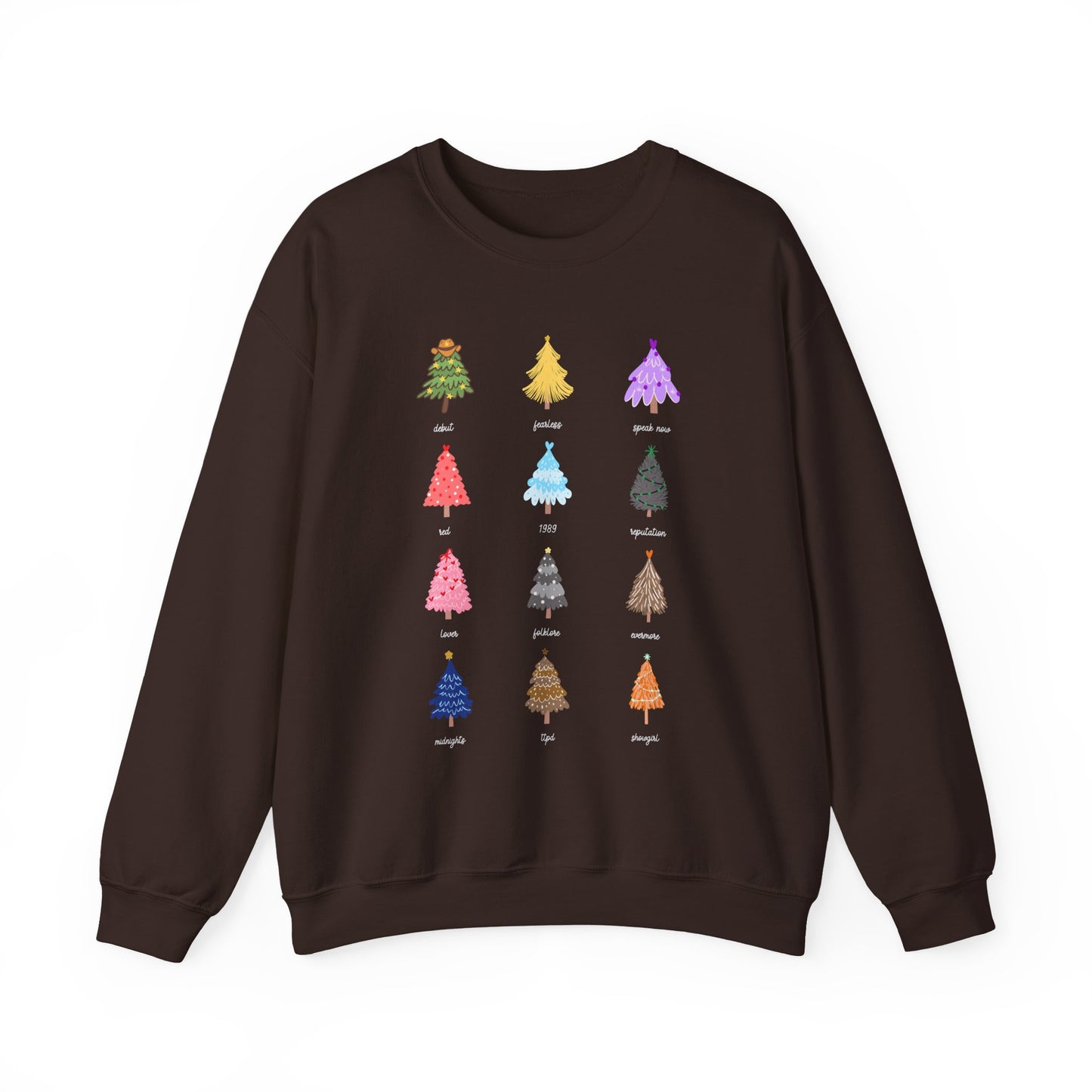 Eras Christmas Trees Crewneck Sweatshirt