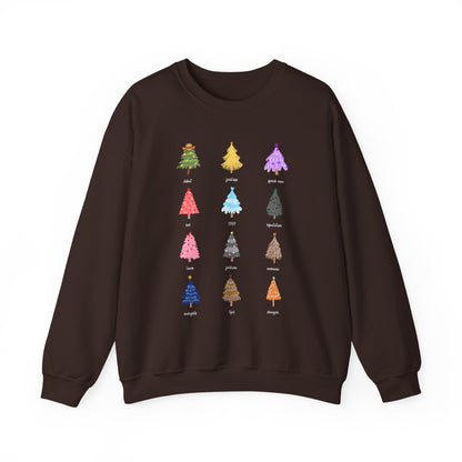 Eras Christmas Trees Crewneck Sweatshirt