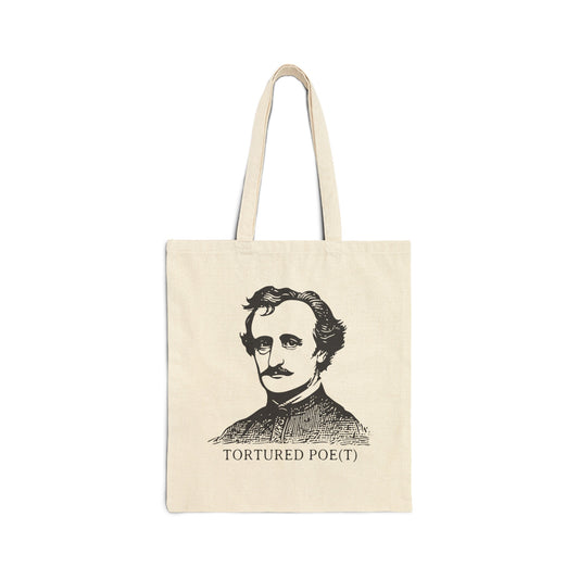 Tortured Poe(t) Cotton Canvas Tote Bag