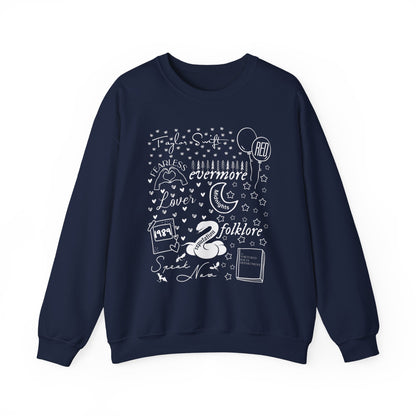 Eras Album Collage Crewneck Sweatshirt