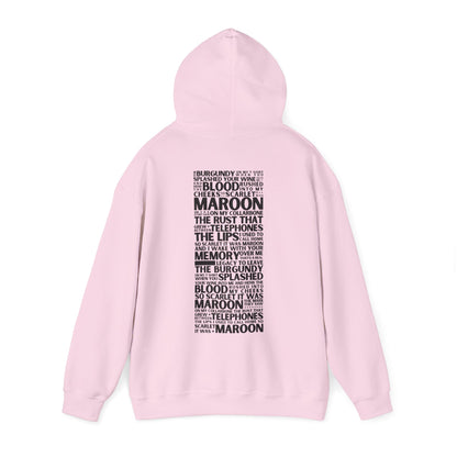 Maroon Lyrics Hoodie (clean lyrics)