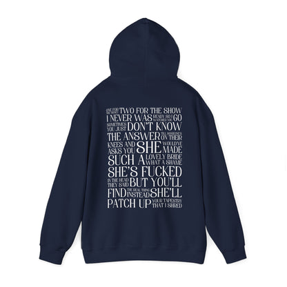 Champagne Problems (lyrics on back) Hoodie