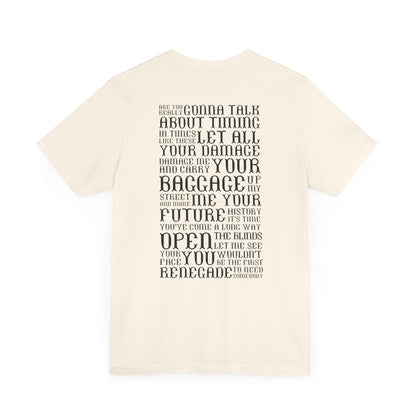 Renegade Lyrics tshirt