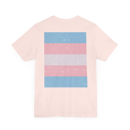 You Ain't Gotta Pray For Me (trans flag on back) Tshirt