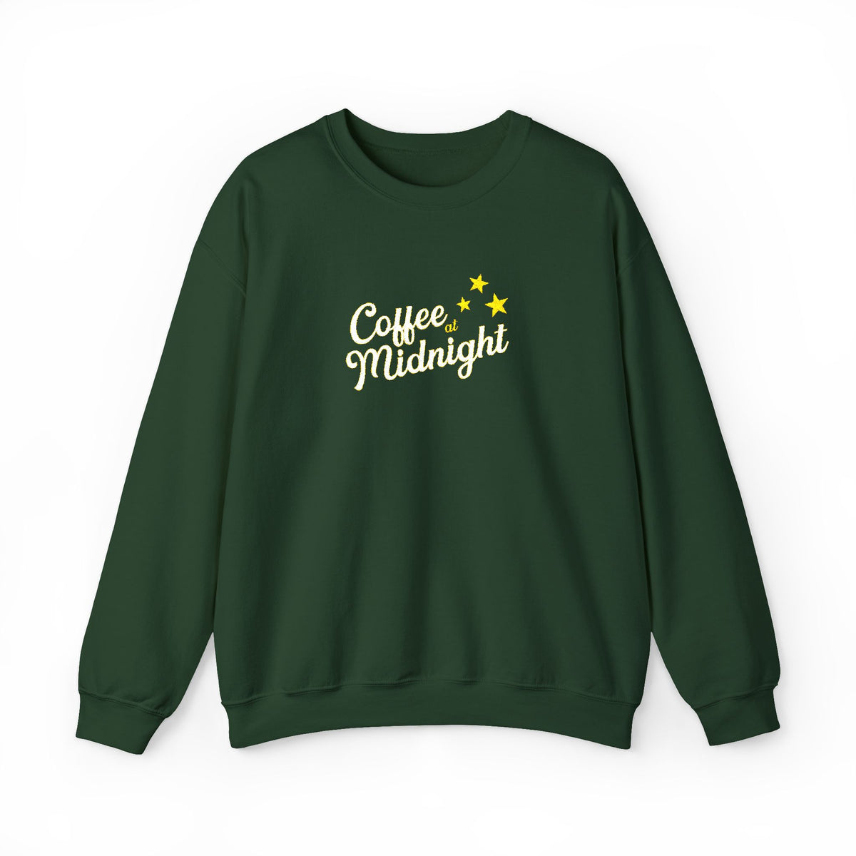 Coffee at Midnight Embro Crewneck Sweatshirt