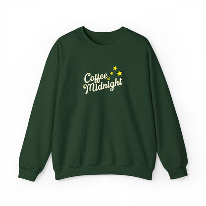 Coffee at Midnight Embro Crewneck Sweatshirt