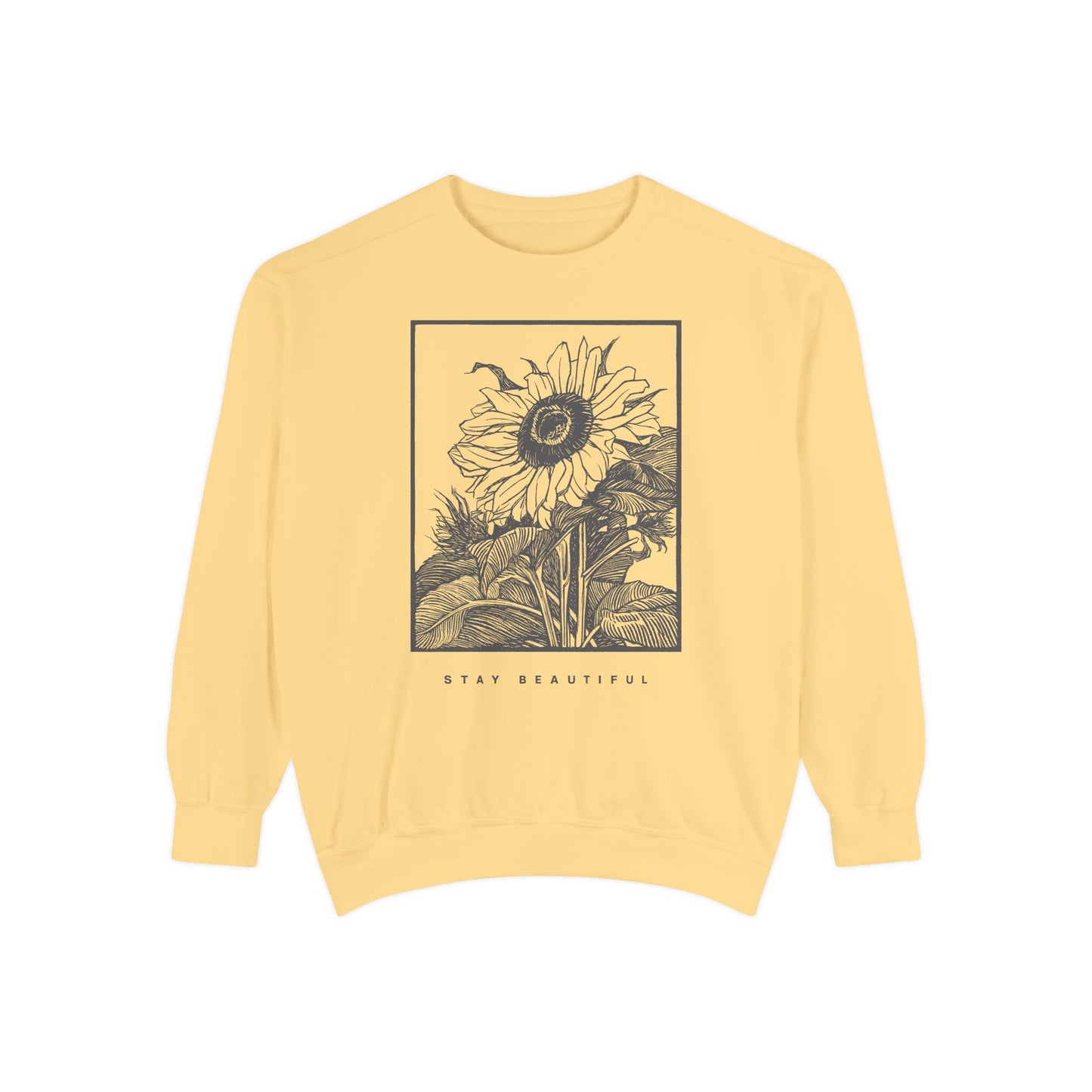 Stay Beautiful Crewneck Sweater Comfort Colors