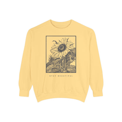 Stay Beautiful Crewneck Sweater Comfort Colors