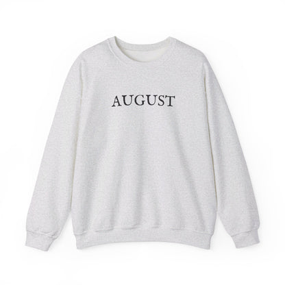 August Lyrics Crewneck Sweatshirt