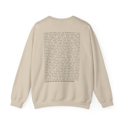 YOYOK Lyrics Crewneck Sweatshirt