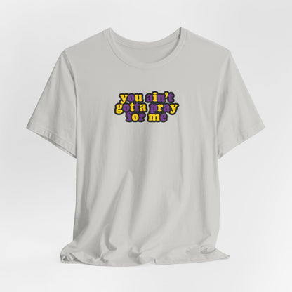 You Ain't Gotta Pray For Me (intersex flag on back) Tshirt