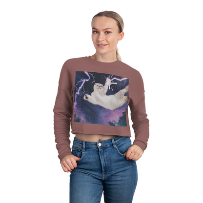 Cat Cropped Sweatshirt/ Swiftie Cat Sweater Cropped