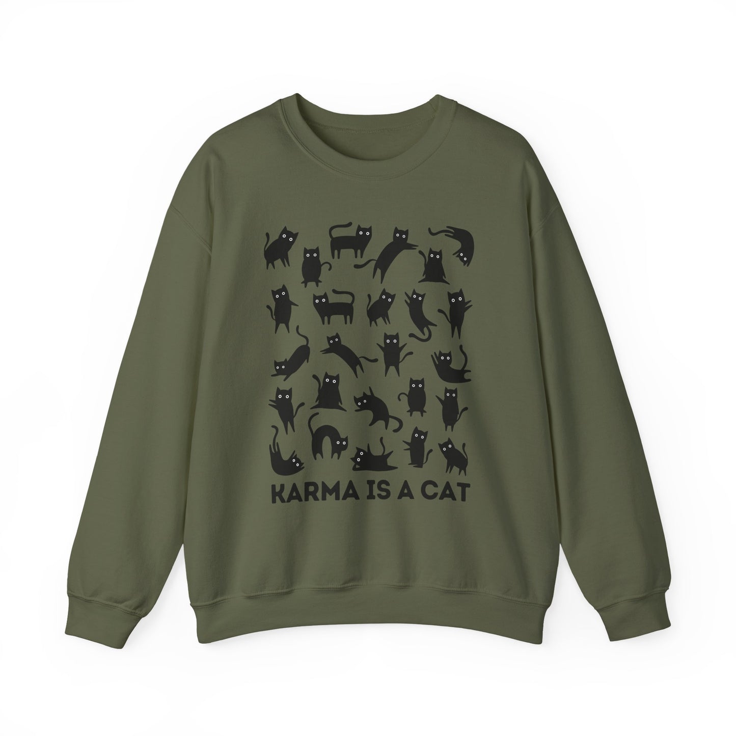 Karma is a Cat Crewneck Sweatshirt