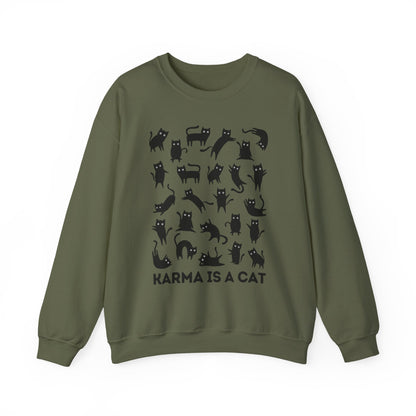 Karma is a Cat Crewneck Sweatshirt