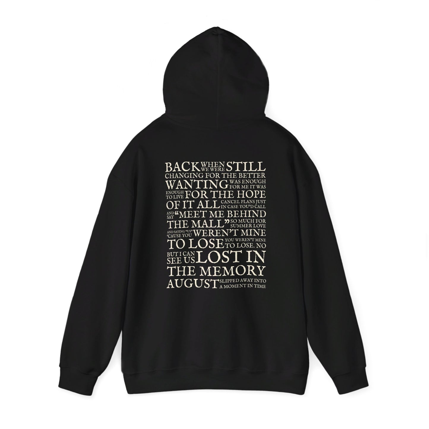 August Lyrics Hoodie