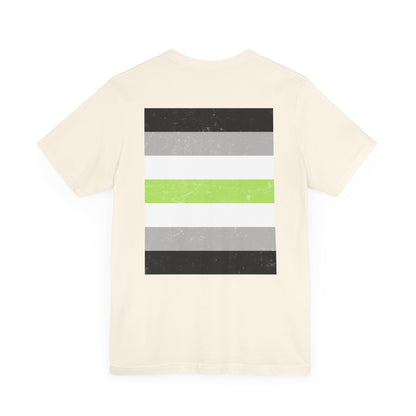 You Ain't Gotta Pray For Me (agender flag on back) Tshirt