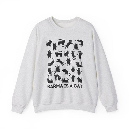 Karma is a Cat Crewneck Sweatshirt