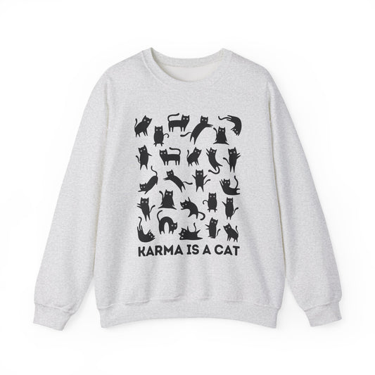 Karma is a Cat Crewneck Sweatshirt