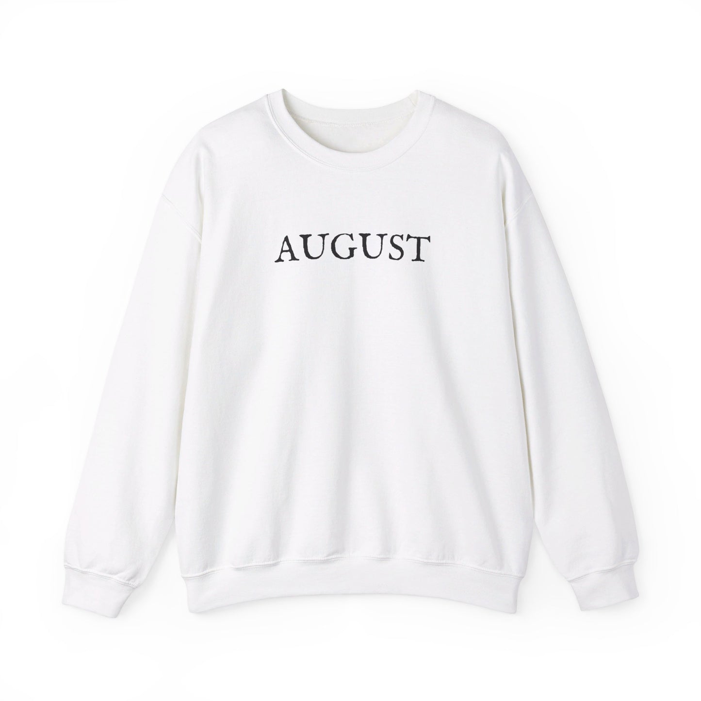 August Lyrics Crewneck Sweatshirt