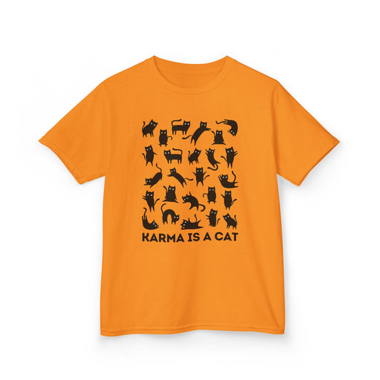 Karma is a Cat Kids Heavy Cotton™ Tee