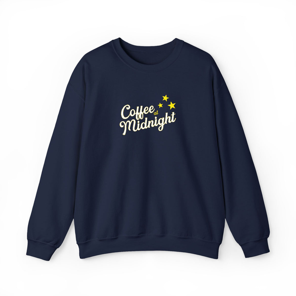 Coffee at Midnight Embro Crewneck Sweatshirt
