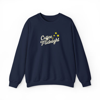 Coffee at Midnight Embro Crewneck Sweatshirt