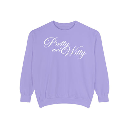 Pretty and Witty Comfort Colors Crewneck Sweater