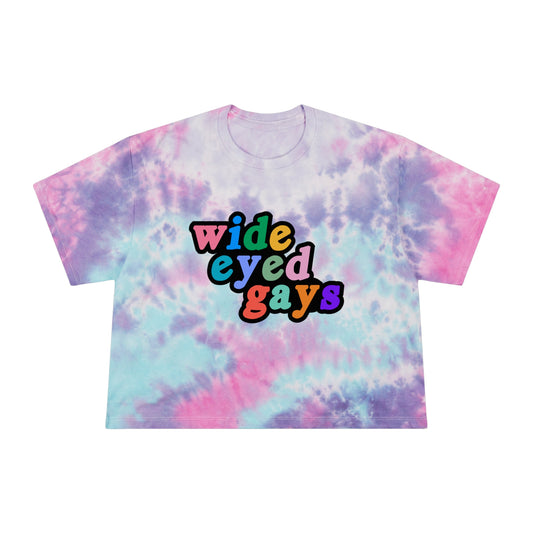 Wide Eyed GaysTie-Dye Crop Tee