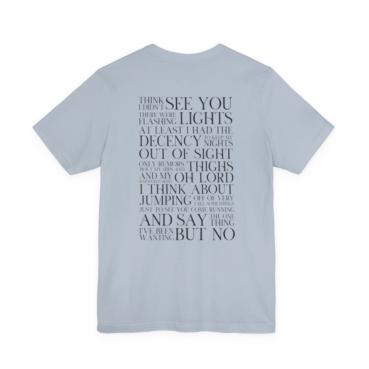 Is It Over Now? Lyrics Tshirt