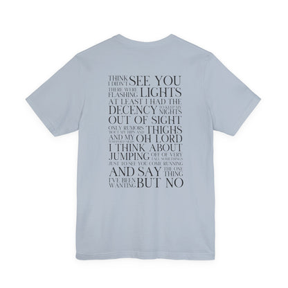 Is It Over Now? Lyrics Tshirt