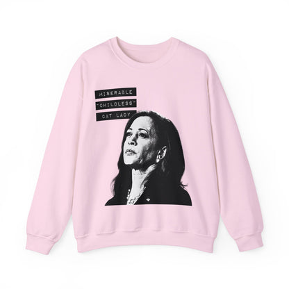 Miserable "Childless" Cat Lady Crewneck Sweatshirt