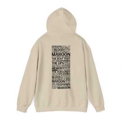 Maroon Lyrics Hoodie (clean lyrics)