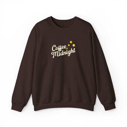 Coffee at Midnight Embro Crewneck Sweatshirt