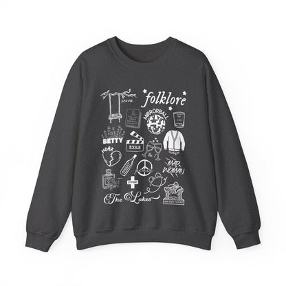 Folklore Collage Crewneck Sweatshirt