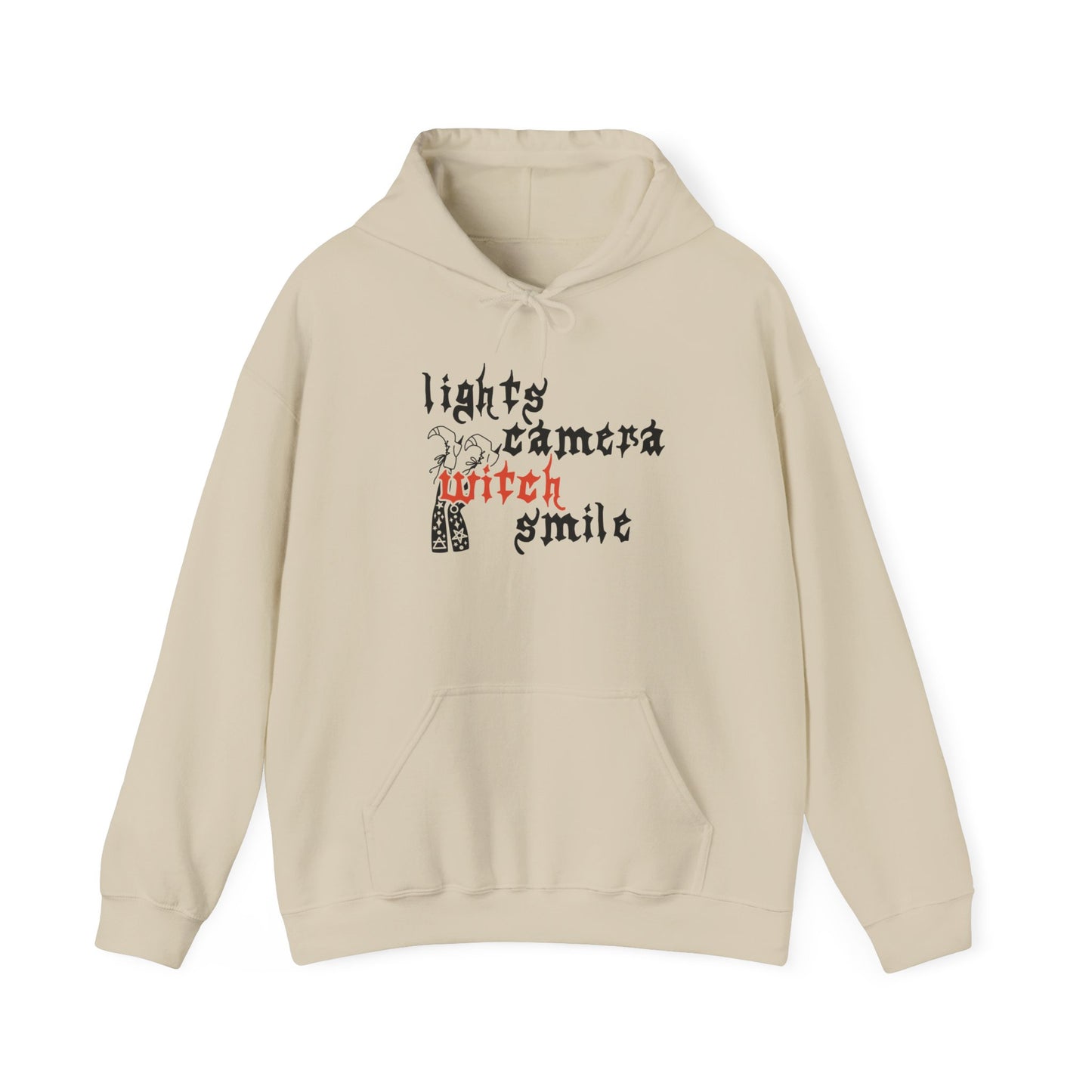 Lights Camera Witch Smile Hoodie
