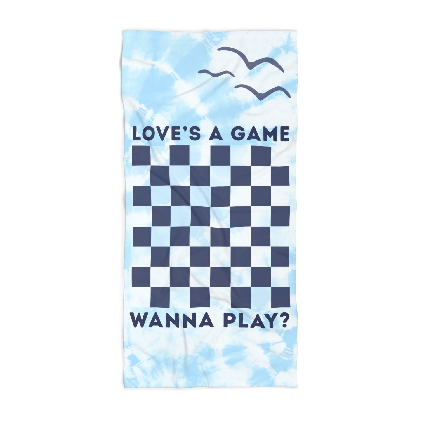 Love's A Game Beach Towel