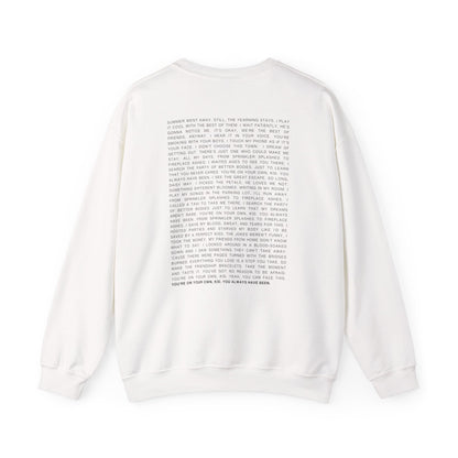 YOYOK Lyrics Crewneck Sweatshirt