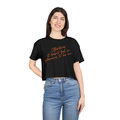 Elizabeth Taylor Crop Tee