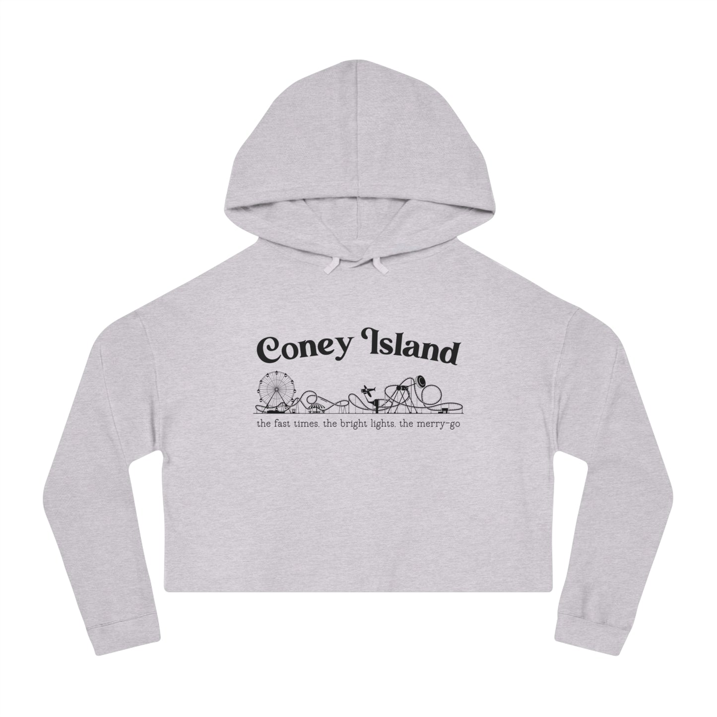 Coney Island Cropped Hoodie