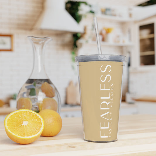 Fearless Plastic Tumbler with Straw