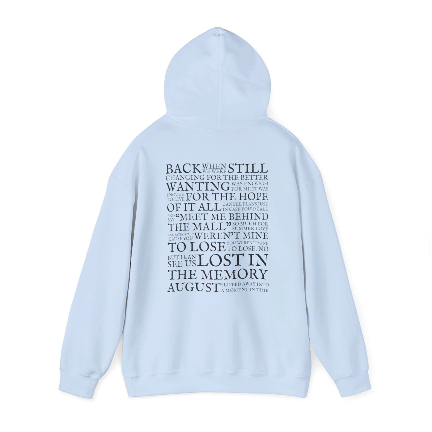 August Lyrics Hoodie